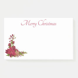 Kerstmis Poinsettia Post-It Notes