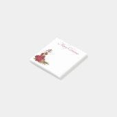 Kerstmis Poinsettia Post-It Notes (Schuin)