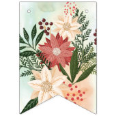 Kerstmis Poinsettia Splendor Vakantie Vlaggetjes (Tweede vlag)