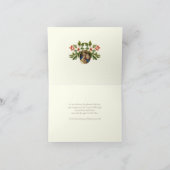 Kerstmis Poinsettias Rozenkrans Maagd Maria Jezus Feestdagen Kaart (Binnen)