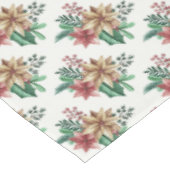 Kerstmis Poinsettias Tafelkleed (Gekanteld)