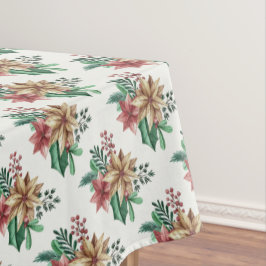 Kerstmis Poinsettias Tafelkleed