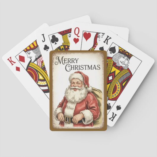 Kerstmis Poker speelkaarten (Achterkant)