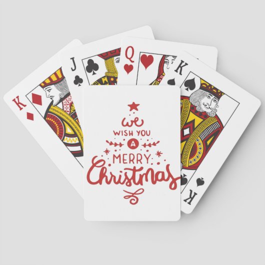 Kerstmis Pokerkaarten (Achterkant)
