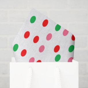Kerstmis Polka Stippen Tissuepapier