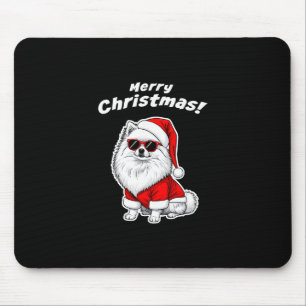 Kerstmis Pomeranian Grappige Kerstman Hond Schatti Muismat