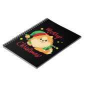 Kerstmis Pomeranian Prettig Kerstmis Essentials T- Notitieboek (Linkerzijde)