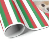 Kerstmis, Pommeren Dog, Santa Hat Cadeaupapier (Rol Hoek)