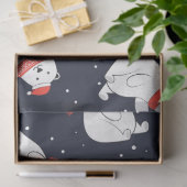 Kerstmis Poolbeer Serie Ontwerp 11 Tissuepapier (Geschenk)