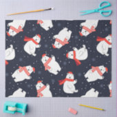 Kerstmis Poolbeer Serie Ontwerp 11 Tissuepapier (Craft)
