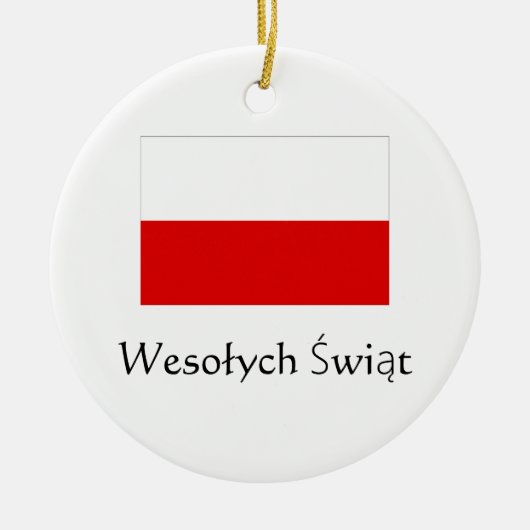 Kerstmis Poolse versiering Keramisch Ornament (Voorkant)