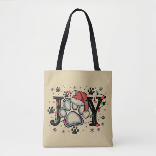 Kerstmis Poot Kerstgeschenken voor Hondenmoeders F Tote Bag