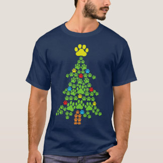 Kerstmis pootboom t-shirt