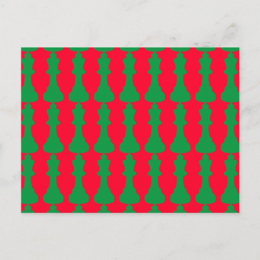 Kerstmis Pop Art Green Red Briefkaart (Voorkant)