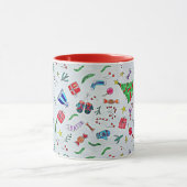 Kerstmis, populair patroon, mok (Midden)