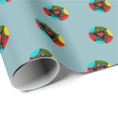 Kerstmis Portugees bauble patroon Cadeaupapier (Rol Hoek)