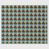 Kerstmis Portugees bauble patroon Cadeaupapier (Vlak)