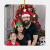 Kerstmis Portugees Feestelijk Huis Keramisch Ornament (Achterkant)