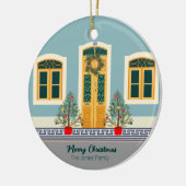 Kerstmis Portugees Feestelijk Huis Keramisch Ornament (Links)