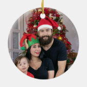 Kerstmis Portugees Feestelijk Huis Keramisch Ornament (Achterkant)