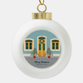 Kerstmis Portugees Feestelijk Huis Keramische Bal Ornament