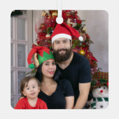 Kerstmis Portugees Feestelijk Huis Metalen Ornament (Achterkant)