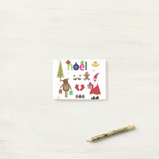 Kerstmis Post-it® Notes (Op bureau)