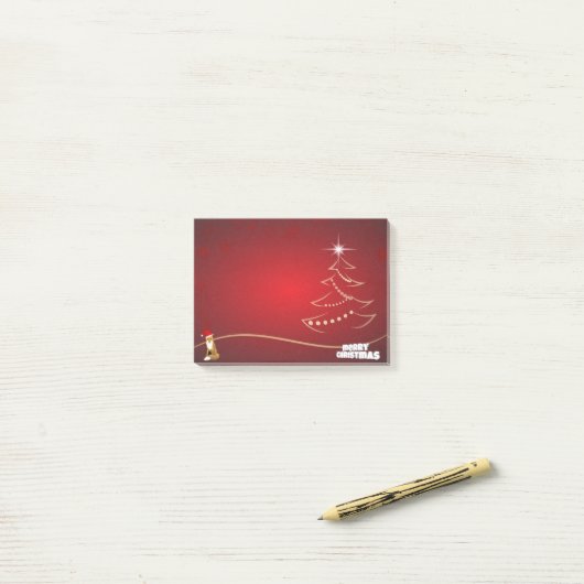 Kerstmis Post-it® Notes (Op bureau)