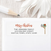 Kerstmis Postbus Retouradres Etiket (Insitu)