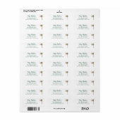 Kerstmis Postbus Retouradres Etiket (Full Sheet)
