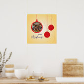 Kerstmis Poster (Keuken)