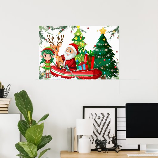 Kerstmis Poster (Thuiskantoor)
