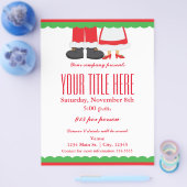 Kerstmis, Poster kerstcadeau en mevrouw Santa Even Flyer (Enkel)