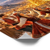 Kerstmis Poster Papier (Halfglans) (Hoek)