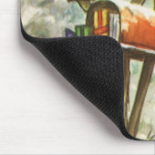 Kerstmis, postvakken in het winterlandschap muismat (Hoek)