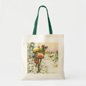 Kerstmis, postvakken in het winterlandschap tote bag (Voorkant)