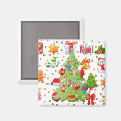 Kerstmis Potpourri Magneet (Voorkant / Achterkant)