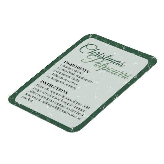 Kerstmis Potpourri Magnet Magneet (Linkerzijde)