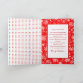 Kerstmis, predikant, rode panelen deur met adem kaart (Binnen)