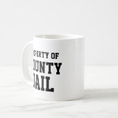 Kerstmis presenteert idee grappige Novelty COUNTY Koffiemok (Voorkant links)