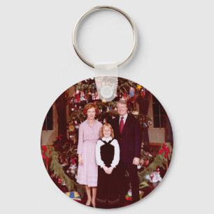 Kerstmis President James Jimmy Carter Witte Huis Sleutelhanger