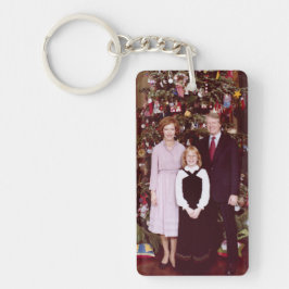 Kerstmis President James Jimmy Carter Witte Huis Sleutelhanger