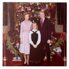 Kerstmis President James Jimmy Carter Witte Huis Tegeltje