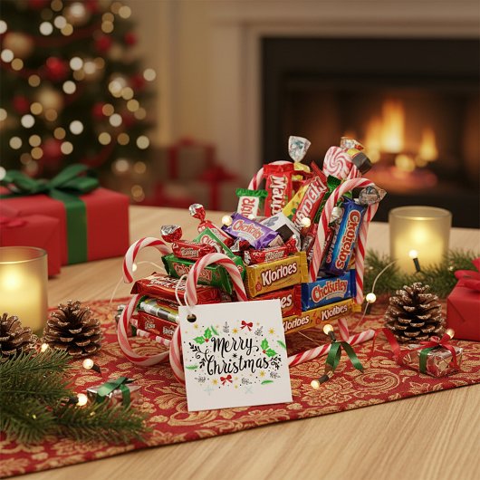 Kerstmis Prettig Kerstfeest Bedankjes Labels