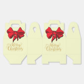 Kerstmis Prettig Kerstfeest Rood Lint Cadeau Bedankdoosjes (Ongevouwen)