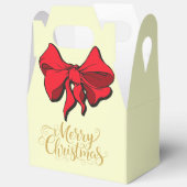 Kerstmis Prettig Kerstfeest Rood Lint Cadeau Bedankdoosjes (Open)