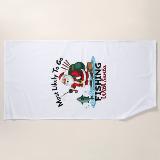 Kerstmis Prettig Kerstfeest Voor Cadeau Vissen Ker Strandlaken