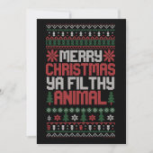 Kerstmis Prettig Kerstmis Ja Vuile Dier Meme Lelij Kaart (Voorkant)