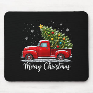 Kerstmis Prettig Kerstmis Rode Truck Boom Mannen V Muismat