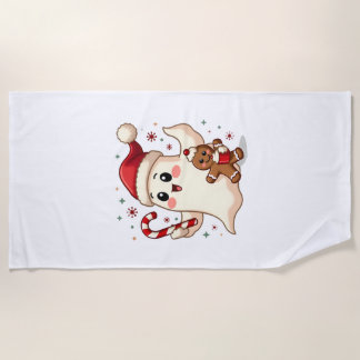 Kerstmis Prettig Kerstmis Voor Cadeau Kerstmis Gee Strandlaken